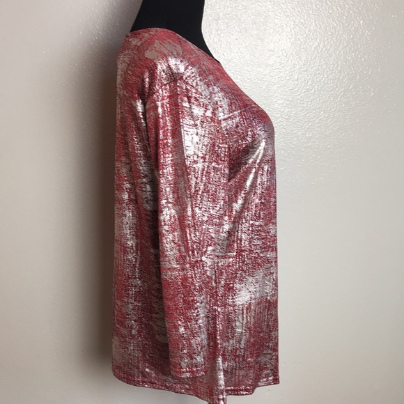 Isabel Hayley shiny silver top - Picture 4 of 6